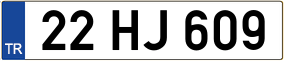 Truck License Plate